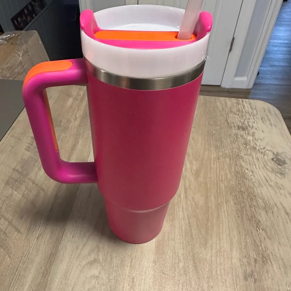 30 oz Stanley Pink Orange - Picture 4 of 7